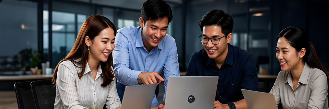 JollyHome team collaborating at work